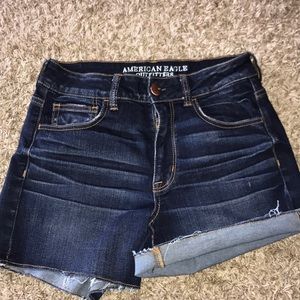 American Eagle Hi-rise Shortie Shorts